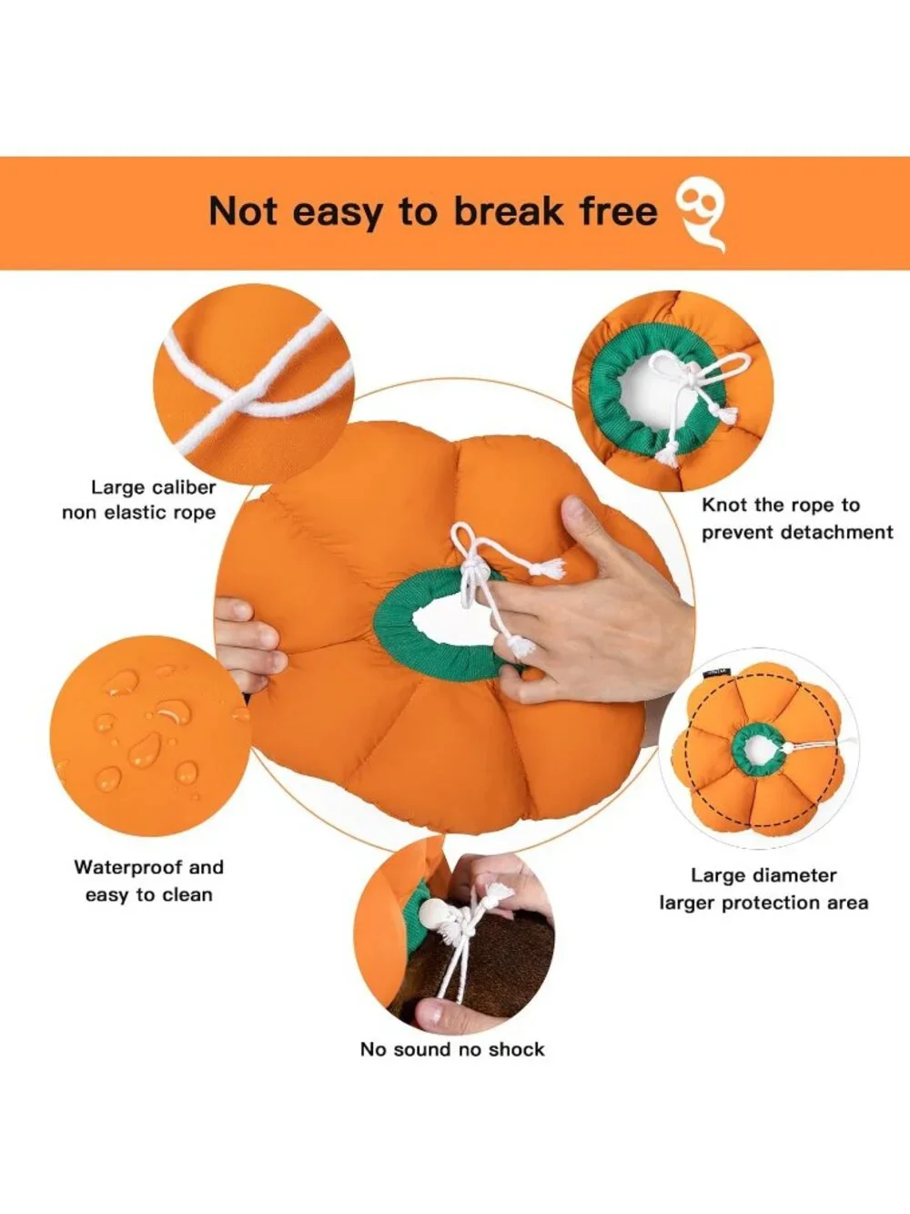 Animal Cone Alternative Waterproof Recovery Collar Anti Bite Lick Wound Healing